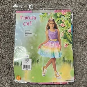 Girls Unicorn Costume Size Medium 8/10